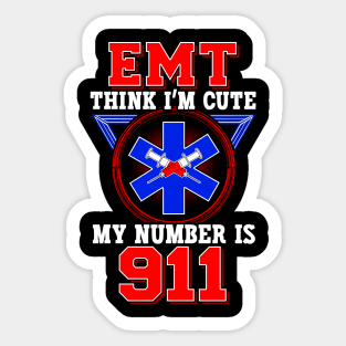 EMT Humor First Responder Gift Sticker